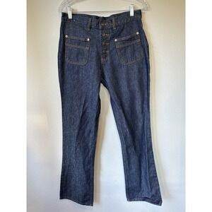 Vintage Levi's Button Fly‎ Denim 31x32 Dark Wash Women's Boot Leg 100% Cotton